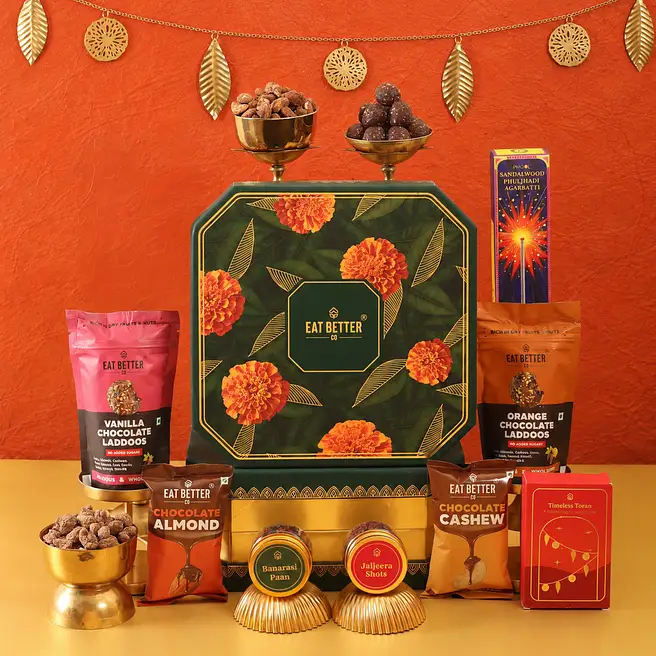 Eat Better Co Marigold Diwali Festive Gift Hamper Box