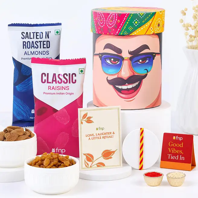 Fun Brother Bhai Dooj Hamper with Dry Fruits