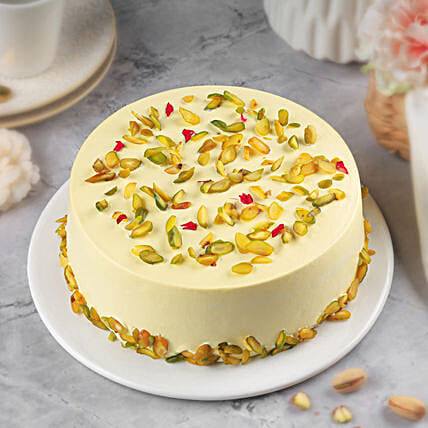 Golden Delight Rasmalai Eggless Cake