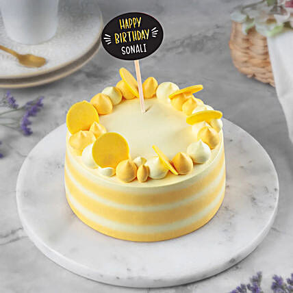 Sweet Butterscotch Eggless Bento Cake