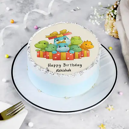 Vanilla Birthday Celebration Eggless Cake 500 g-picture-36