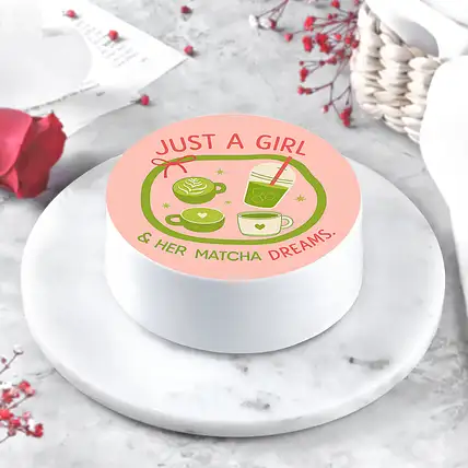 Just a Girls Golden Glow Eggless Cake-picture-38