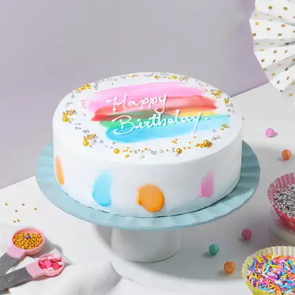 Festive Pineapple Cream Birthday Cake-picture-40
