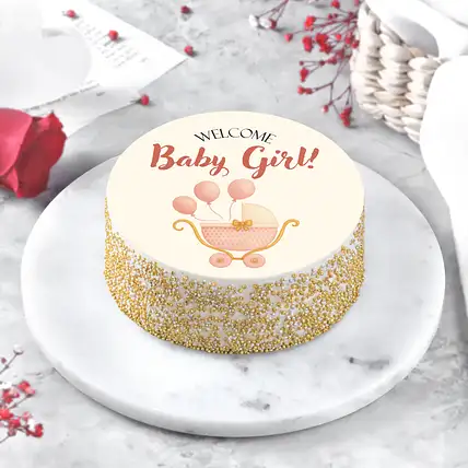 Welcome Baby Girl Eggless Chocolate Bento Cake-picture-19