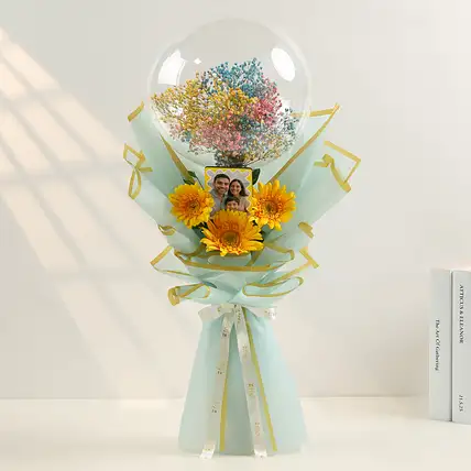 Personalised Balloon and Gerberas Gift-picture-13