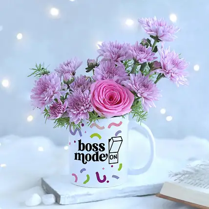 Boss Day Blush Blooms in Mug Gift-picture-18