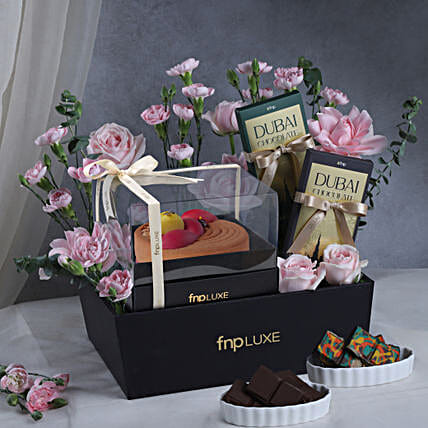 Pastel Blooms n Chocolate Bento Hamper