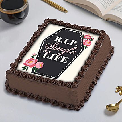 End of Singlehood Chocolate Cake 500 g