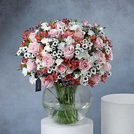 Exquisite Pastel Patels in Crystal Glass