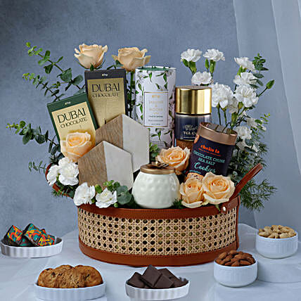 Peach n Jasmine Diffuser Gift Basket