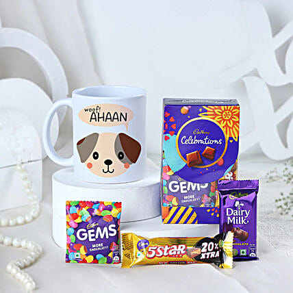 Childrens Day Personalised Chocolate Mug Set