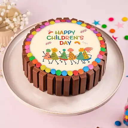 Happy Childrens Day KitKat Cake-picture-30