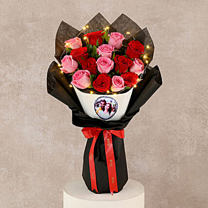 LED Anniversary Rose Arrangement