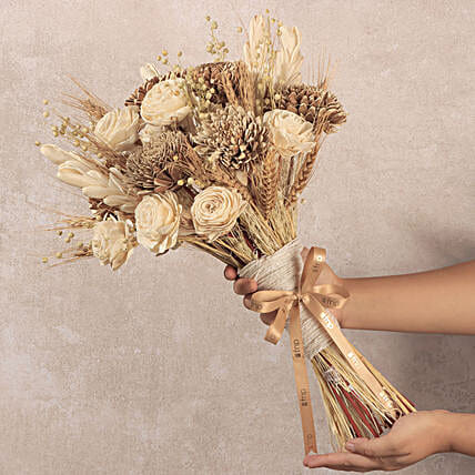 Timeless Rustic Dry Flower Hand Tied Arrangement