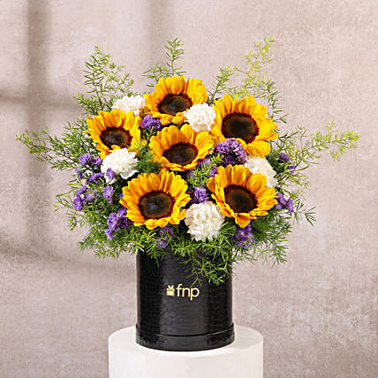 Yellow Muse Floral Sunflower Couture Box