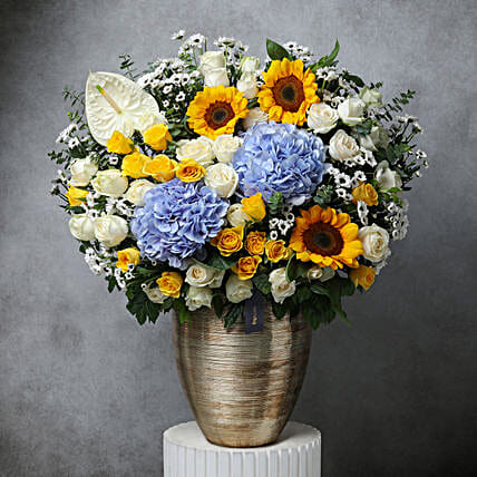 Grandeur Suncrest Floral Vase