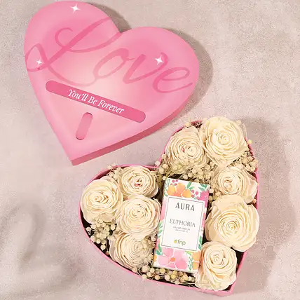 Romantic Valentines Perfume n Floral Gift Set-picture-14