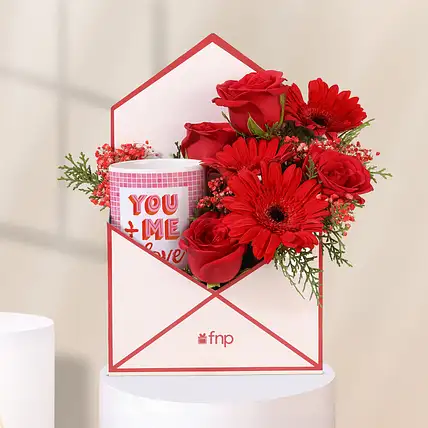 Valentines Day Love Brew Red Blooms Box-picture-41
