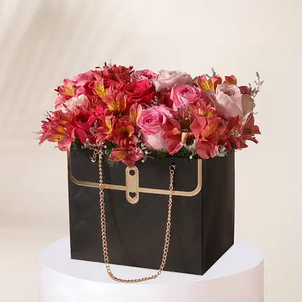 Valentines Blush Luxe Floral Handbag-picture-15