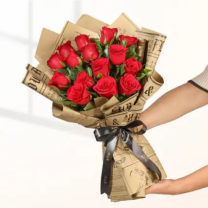 Modern Love Story Red Rose Wrap-picture-36