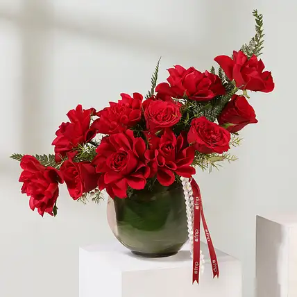 Valentines Ruby Rose Pearl Bowl-picture-32