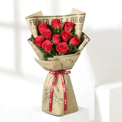 Valentines Contemporary Red Rose Wrap-picture-40