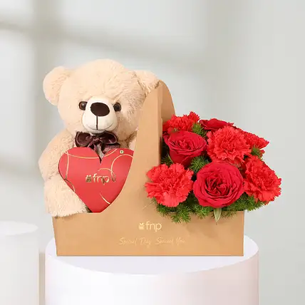 FNP Valentine Cake N Plush Hamper-picture-26