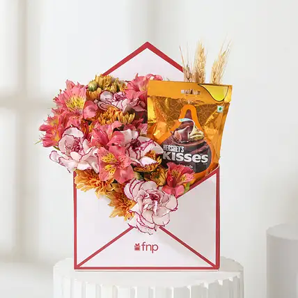 Valentine Bloom N Chocolate Envelope Box-picture-24