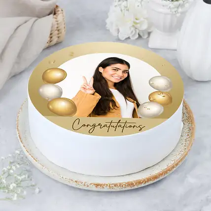 Best Wishes Eggless Pineapple Photo Cake-image-26