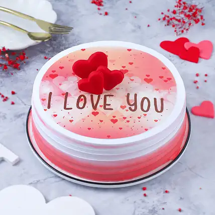 I Love You Eggless Chocolate Cake-picture-29