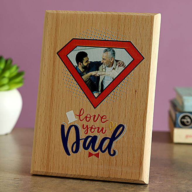 Love You Dad Personalised Wooden Plaque macau Gift Love You Dad