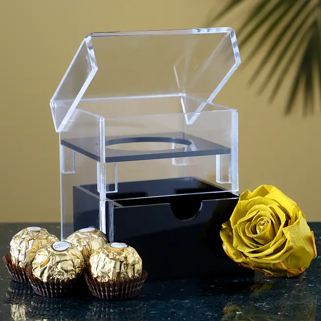 Olive Green Forever Rose Chocolates Combo malaysia | Gift Olive Green ...