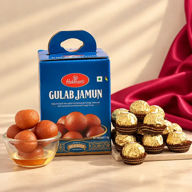 Haldirams Gulab Jamun And Ferrero Rocher Combo