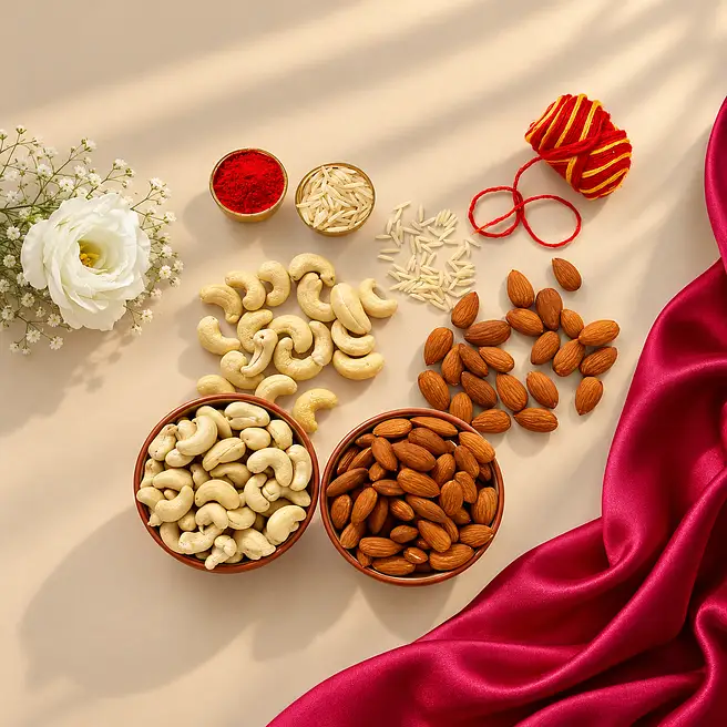 Bhai Dooj Greetings Dry Fruits Combo