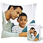 Cuddly personalized cushion and coffee mug