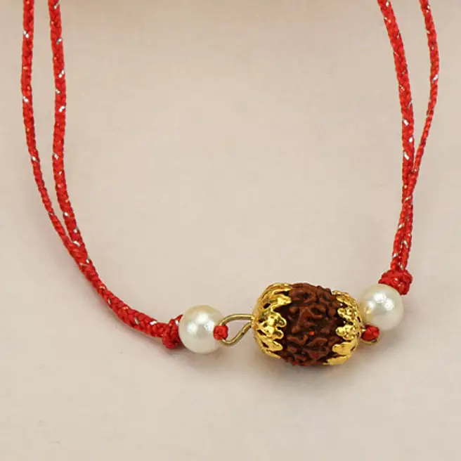 Mor Rakhi Rudraksh Bond Of Rakhi MOR morocco | Gift Rudraksh Bond Of Rakhi MOR- FNP