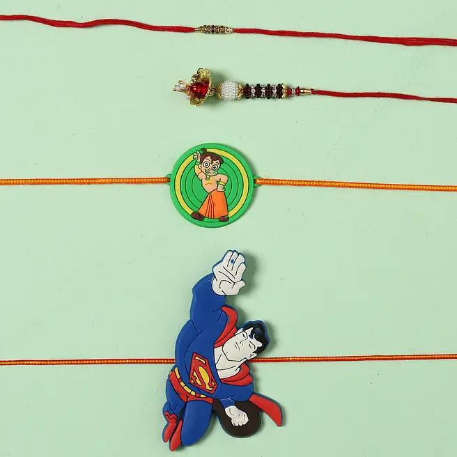 Kids Family Rakhi Set netherlands | Gift Kids Family Rakhi Set- FNP