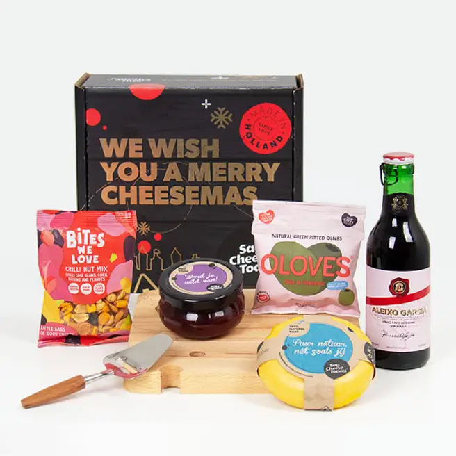 Christmas Cheese N Red Wine Package netherlands | Gift Christmas Cheese ...