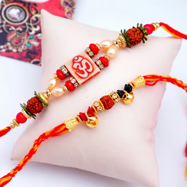 Divine Rakhi Set of 2 pakistan | Gift Divine Rakhi Set of 2- FNP