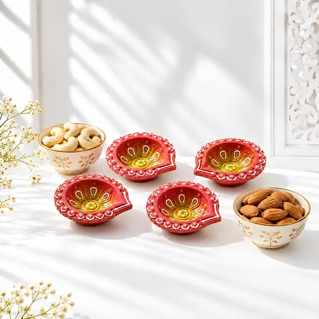 Cashew Almonds & Diya Festive Combo