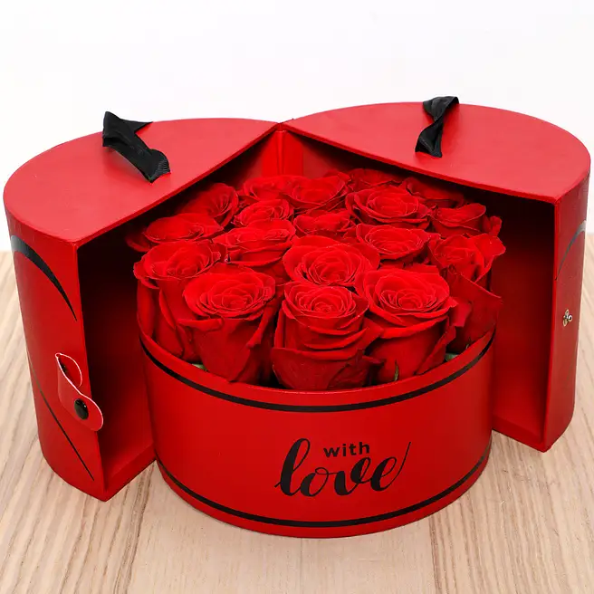 Luxurious Red Roses Box qatar | Gift Luxurious Red Roses Box- FNP