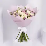 Beautiful Purple and White Rose Bouquet