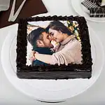 Chocolate Personalised Photo Cake