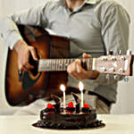 Online Cake And Romantic Tunes Combo