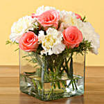 Online Pink Roses and Carnations