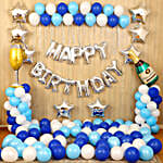 Blue Happy Birthday Décor