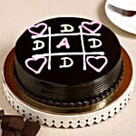 Happy Fathers Day Truffle Cake Eggless Half Kg