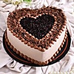 Delicious Heart Shaped Chocolate Cake Half Kg