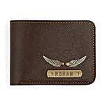 customized brown wallet