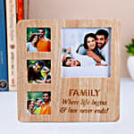 One Personalised Wooden frame with engrave message online